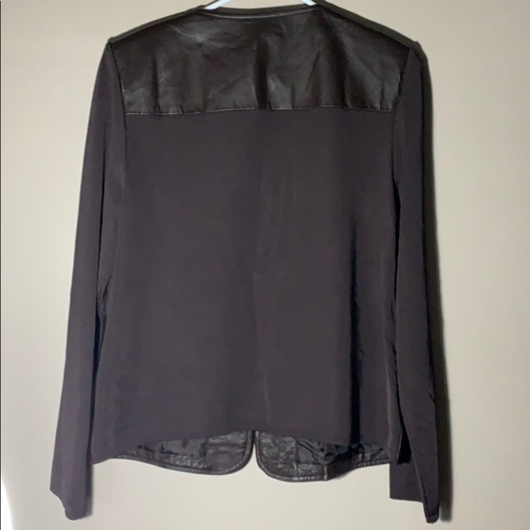 Peter Nygard Leather and Knit Jacket - Picture 2 of 4